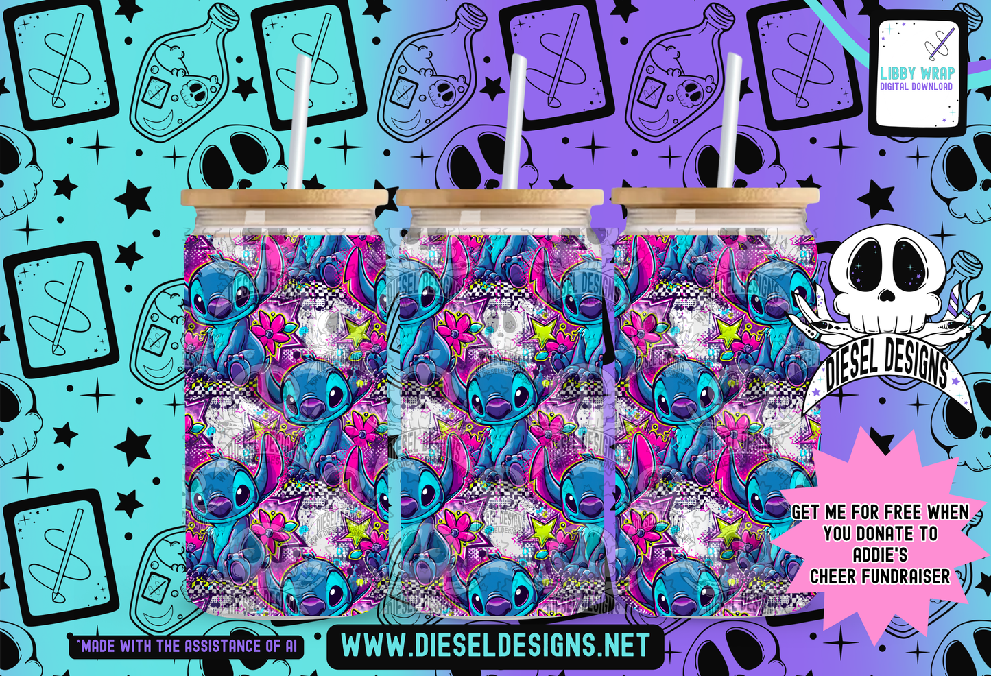 Blue Monster Cheer Fundraiser For Addie Libby Wrap Pack