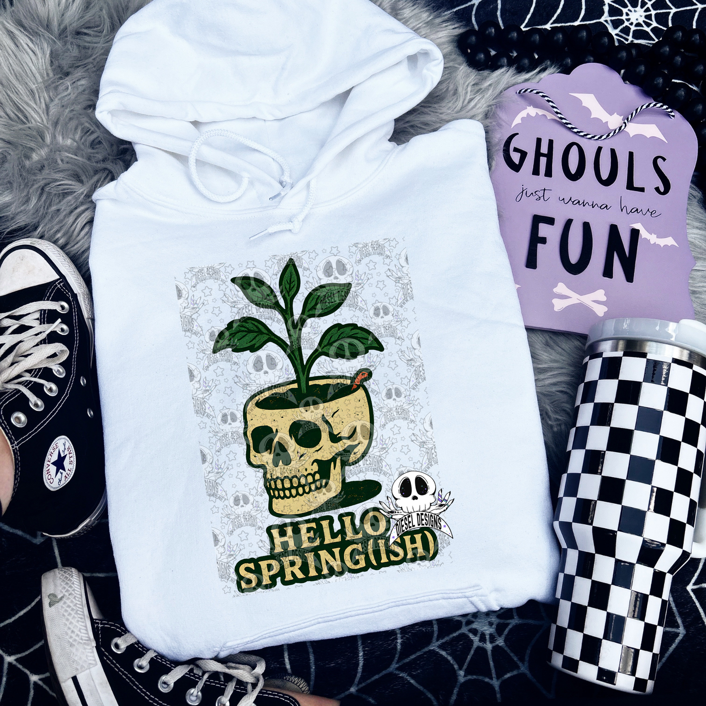 Hello Spring(ish) PNG  | 300 DPI | Transparent PNG | Digital File Only