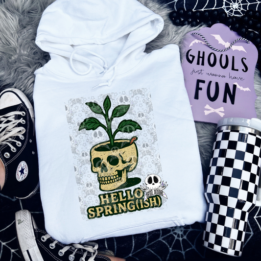 Hello Spring(ish) PNG  | 300 DPI | Transparent PNG | Digital File Only