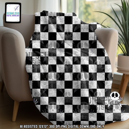 Checkers Seamless | Seamless File | 300 DPI | 12" x 12" | Digital File only