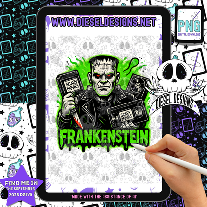 Frankenstein PNG  | 300 DPI | Transparent PNG | Digital File Only