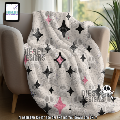 Haunted Lattes V3 Seamless | Seamless File | 300 DPI | 12" x 12" | Digital File only