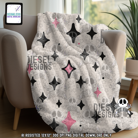 Haunted Lattes V3 Seamless | Seamless File | 300 DPI | 12" x 12" | Digital File only