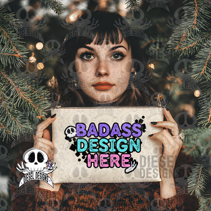 Makeup Bag / Clutch Mock Up Set of 7 | AI Assisted Mock UP | PNG |