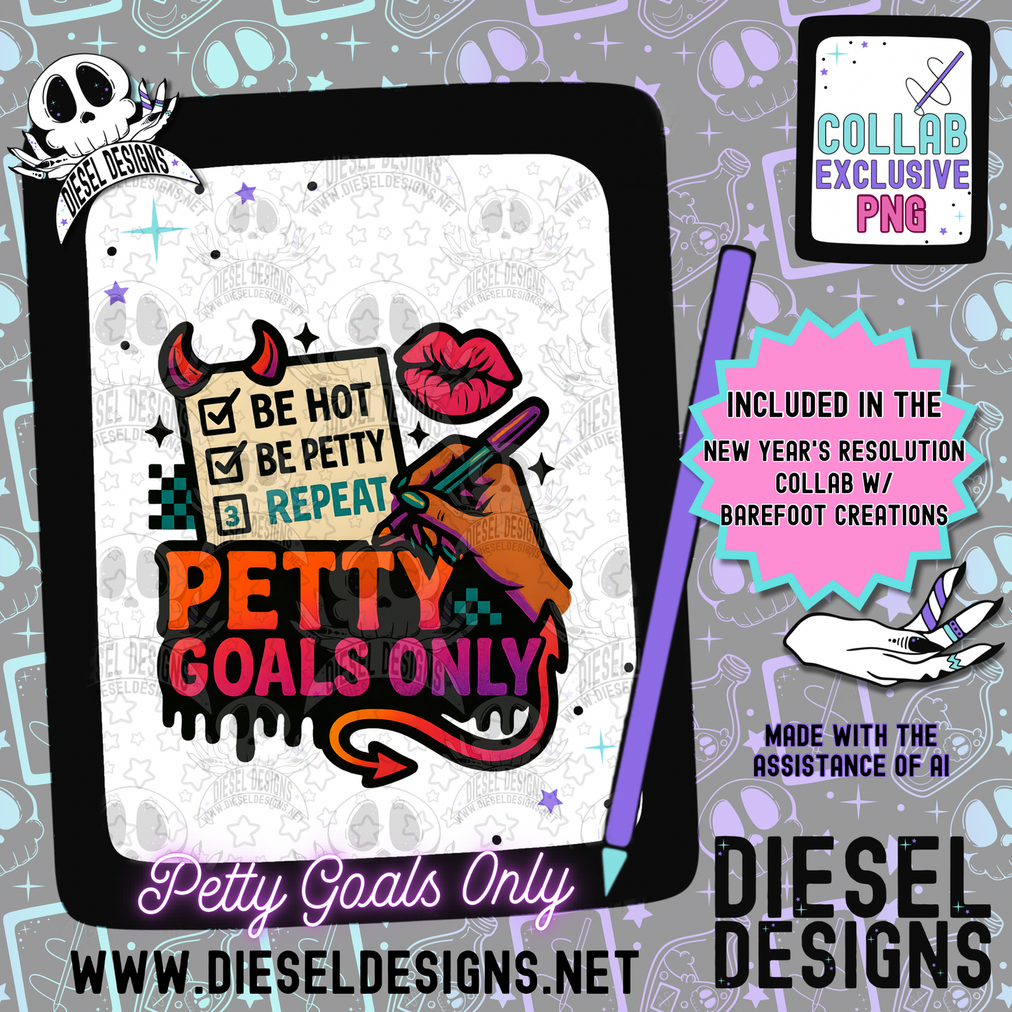 New Year Resolutions Bundle | 300 DPI | PNG | Bundles | Digital File Only