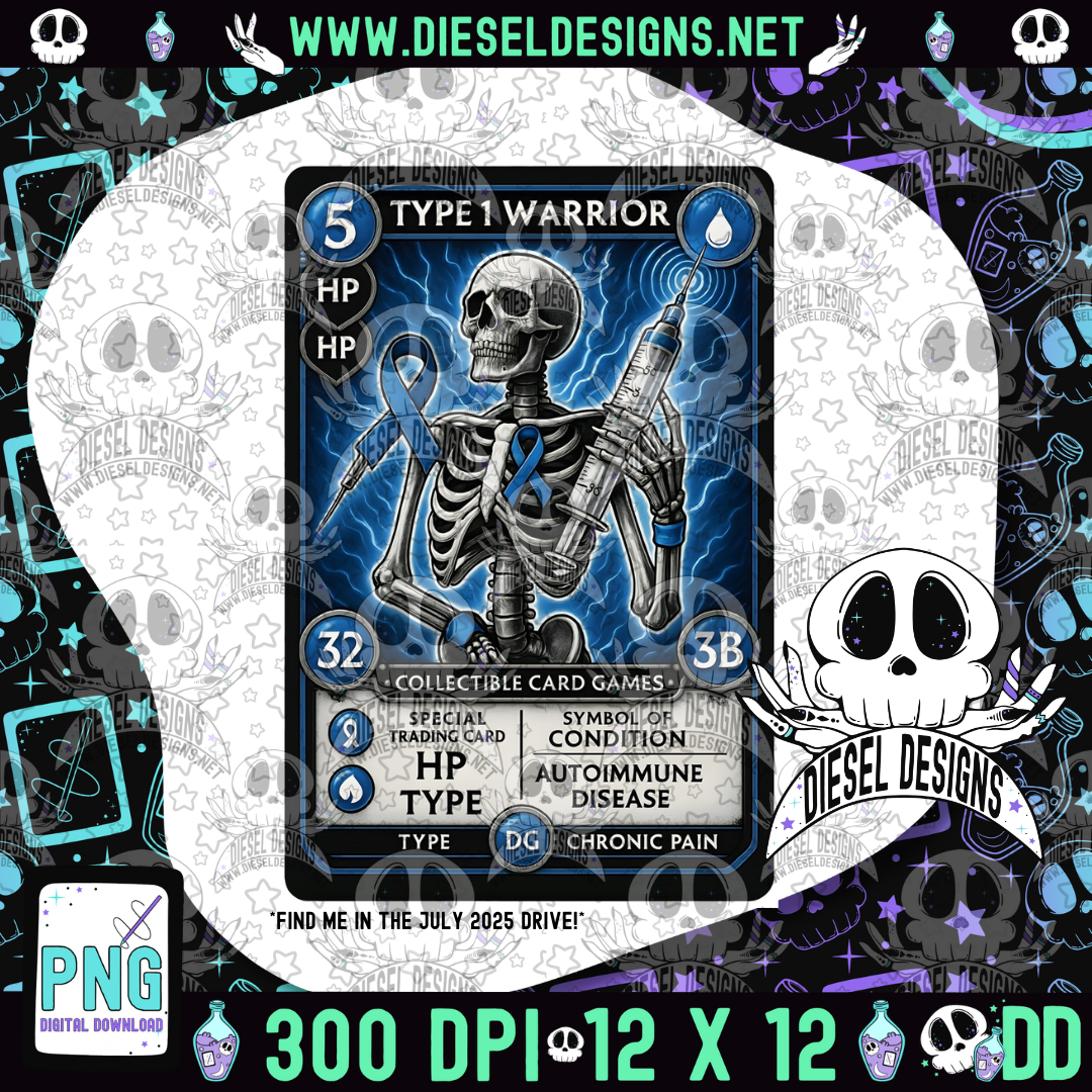 Type 1 Diabetes Awareness Bundle T1D 2 | 300 DPI | Transparent PNG | Digital File Only | Bundle