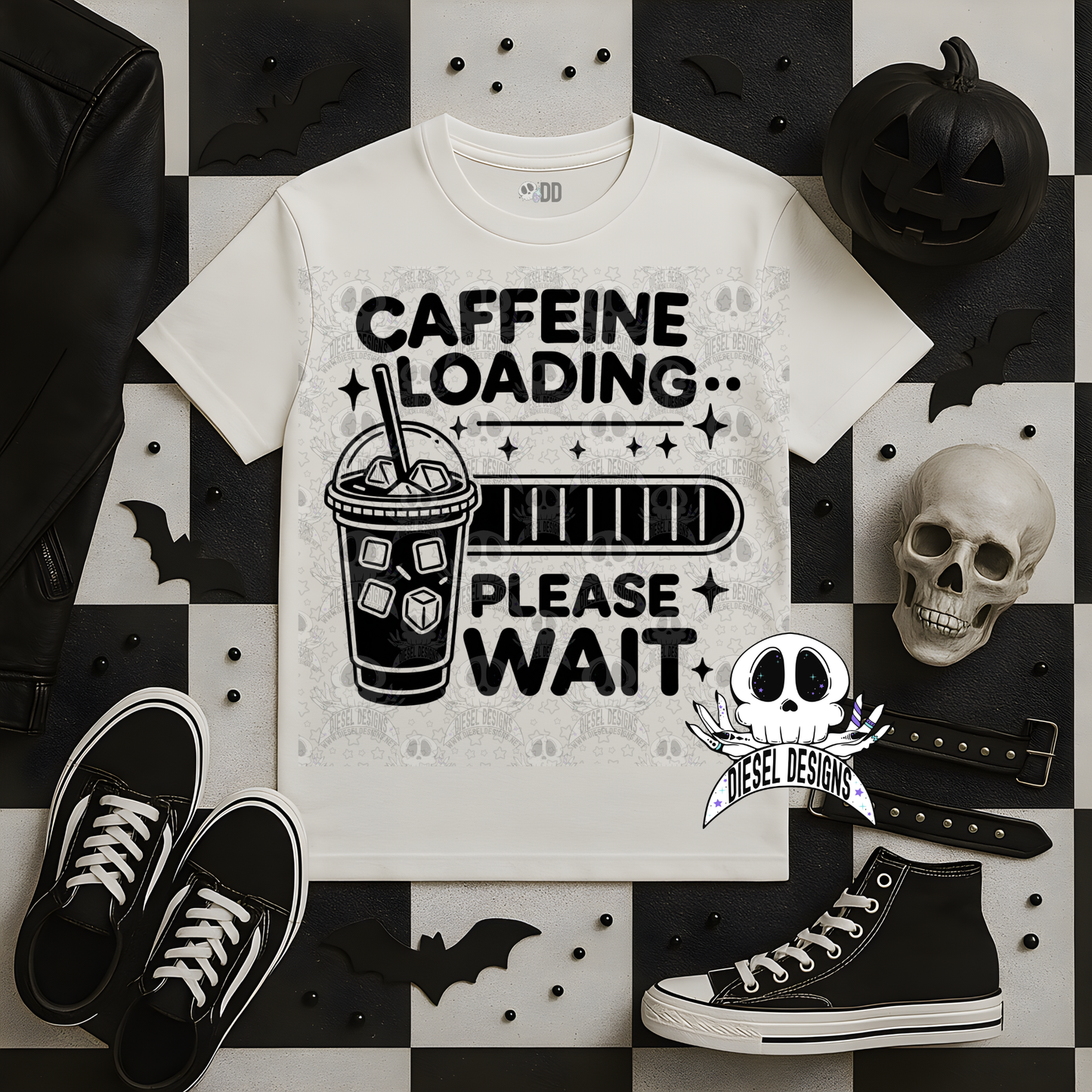 Caffeine Loading PNG  | 300 DPI | Transparent PNG | Digital File Only