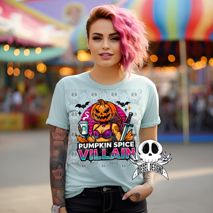 Pumpkin Spice Villain PNG  | 300 DPI | Transparent PNG | Digital File Only