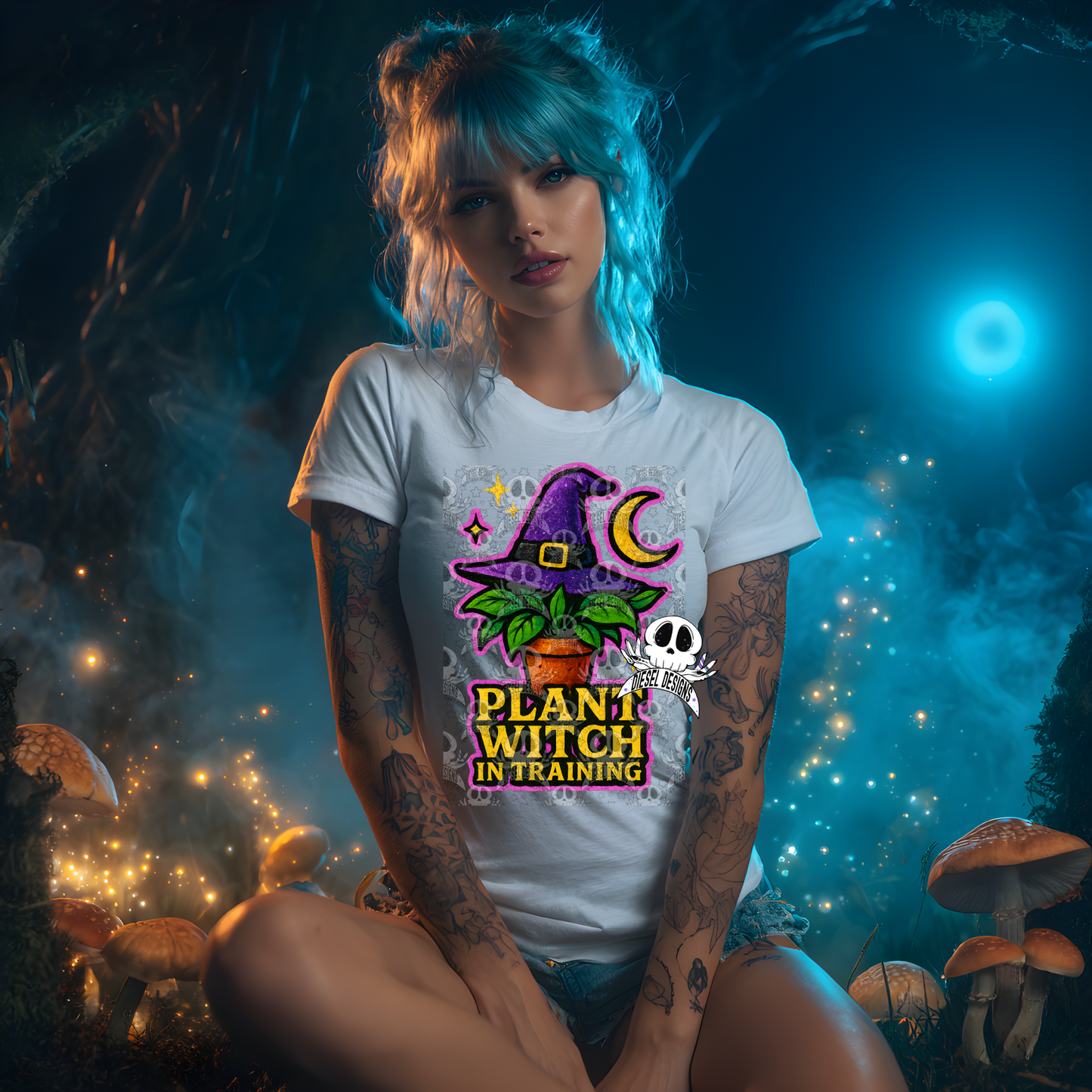 Plant Witch In Training PNG  | 300 DPI | Transparent PNG | Digital File Only