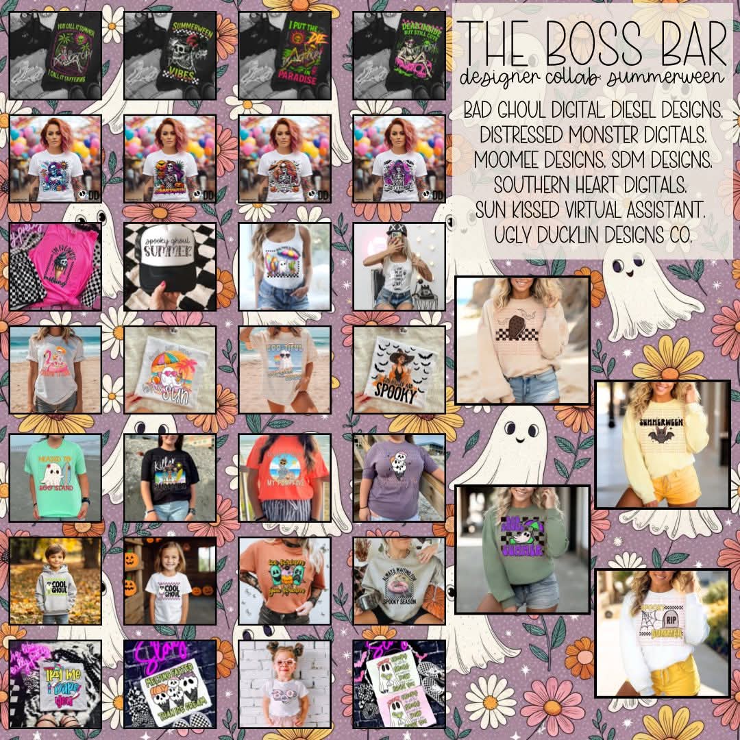 Summerween The Boss Bar Collab | 300 DPI | PNG | Collab | Digital File Only