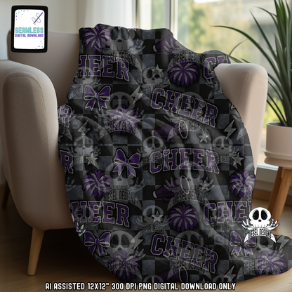 Cheer V1 Seamless | Seamless File | 300 DPI | 12" x 12" | Digital File only