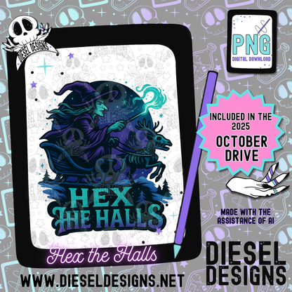Hex The Halls PNG  | 300 DPI | Transparent PNG | Digital File Only