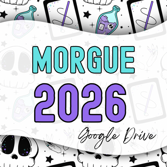 2026 Morgue | 300 DPI | Transparent PNG | Seamless | Tumbler Wraps | Clipart