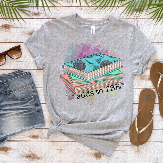 Adds to TBR (To be read) | 300 DPI | Transparent PNG | Digital File Only