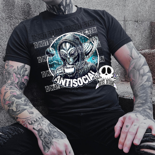 Antisocial  Alien 2 PNG  | 300 DPI | Transparent PNG | Digital File Only