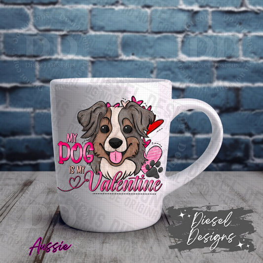 Valentine Dog - Aussie | 300 DPI | Transparent PNG | Digital File Only