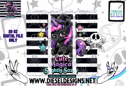 Magical Slightly Sassy Tumbler | 20oz. Tumbler Wrap | 300 DPI | Digital File Only