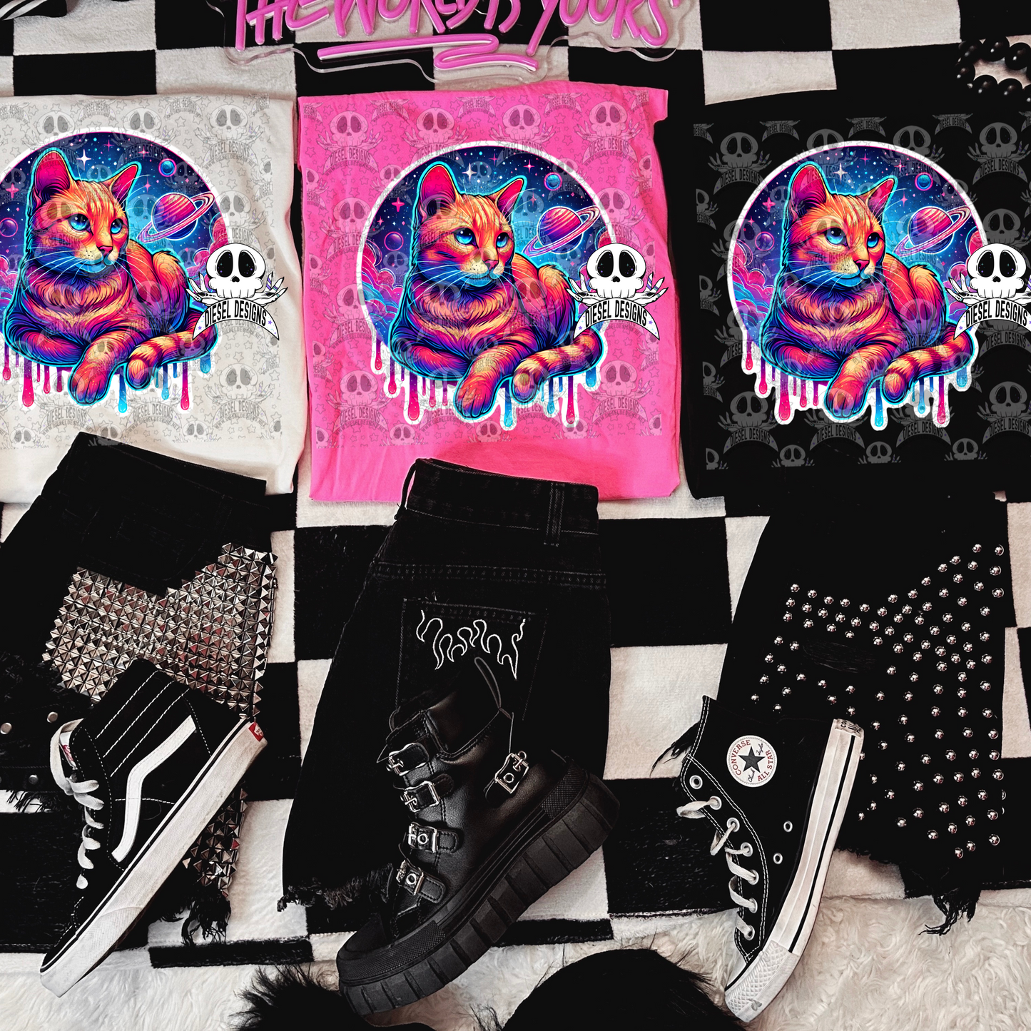 Galaxy Cat V1 PNG  | 300 DPI | Transparent PNG | Digital File Only