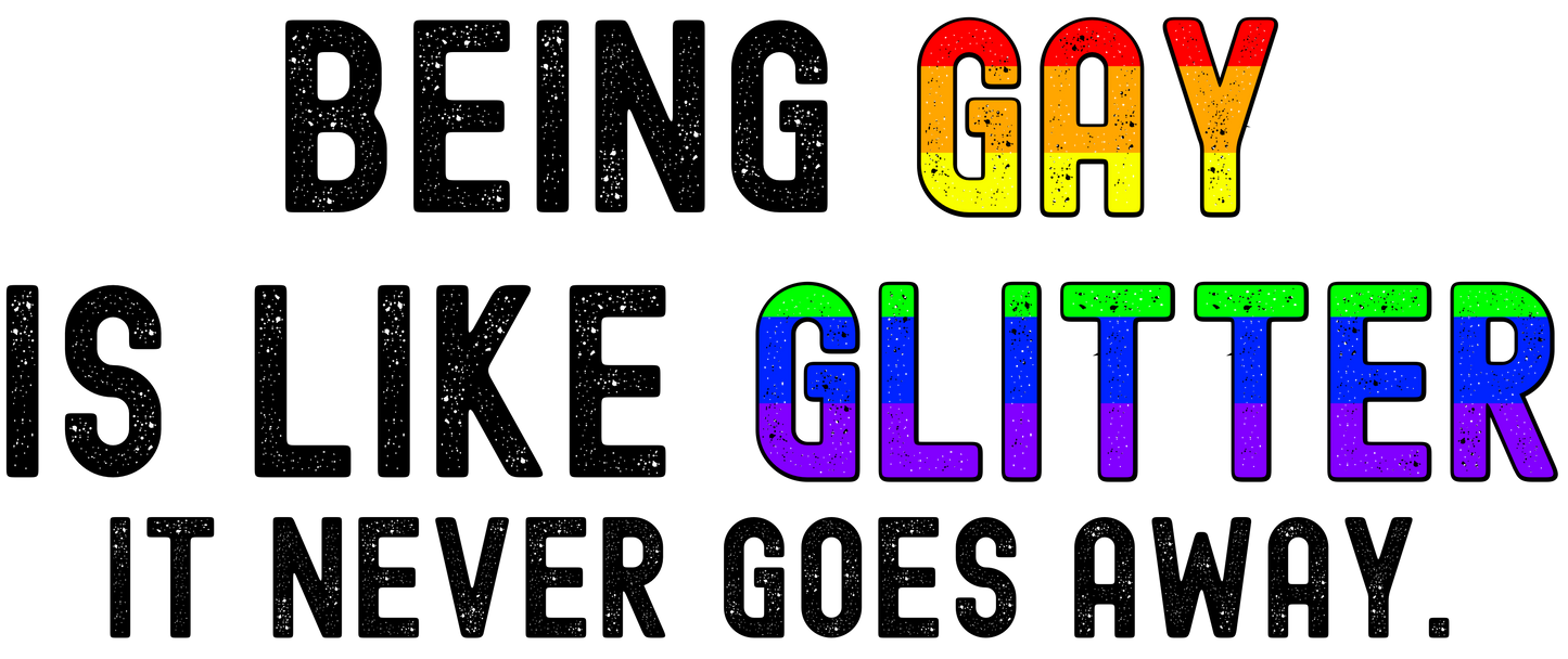 Pride like glitter | 300 DPI | Transparent PNG