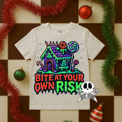 Bite At Your Own Risk V2 PNG  | 300 DPI | Transparent PNG | Digital File Only