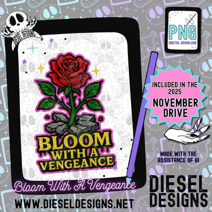 November 2025 Monthly Google Drives | 300 DPI | Transparent PNG | Seamless | Tumbler Wraps | Clipart