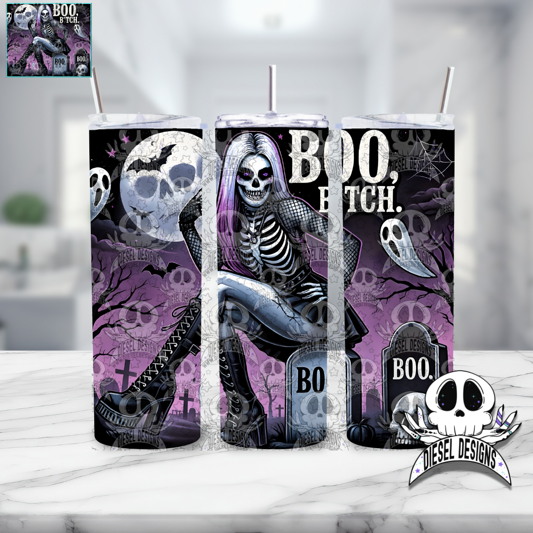 Boo Bitch V.3 Tumbler | 20oz. Tumbler Wrap | 300 DPI | Digital File Only