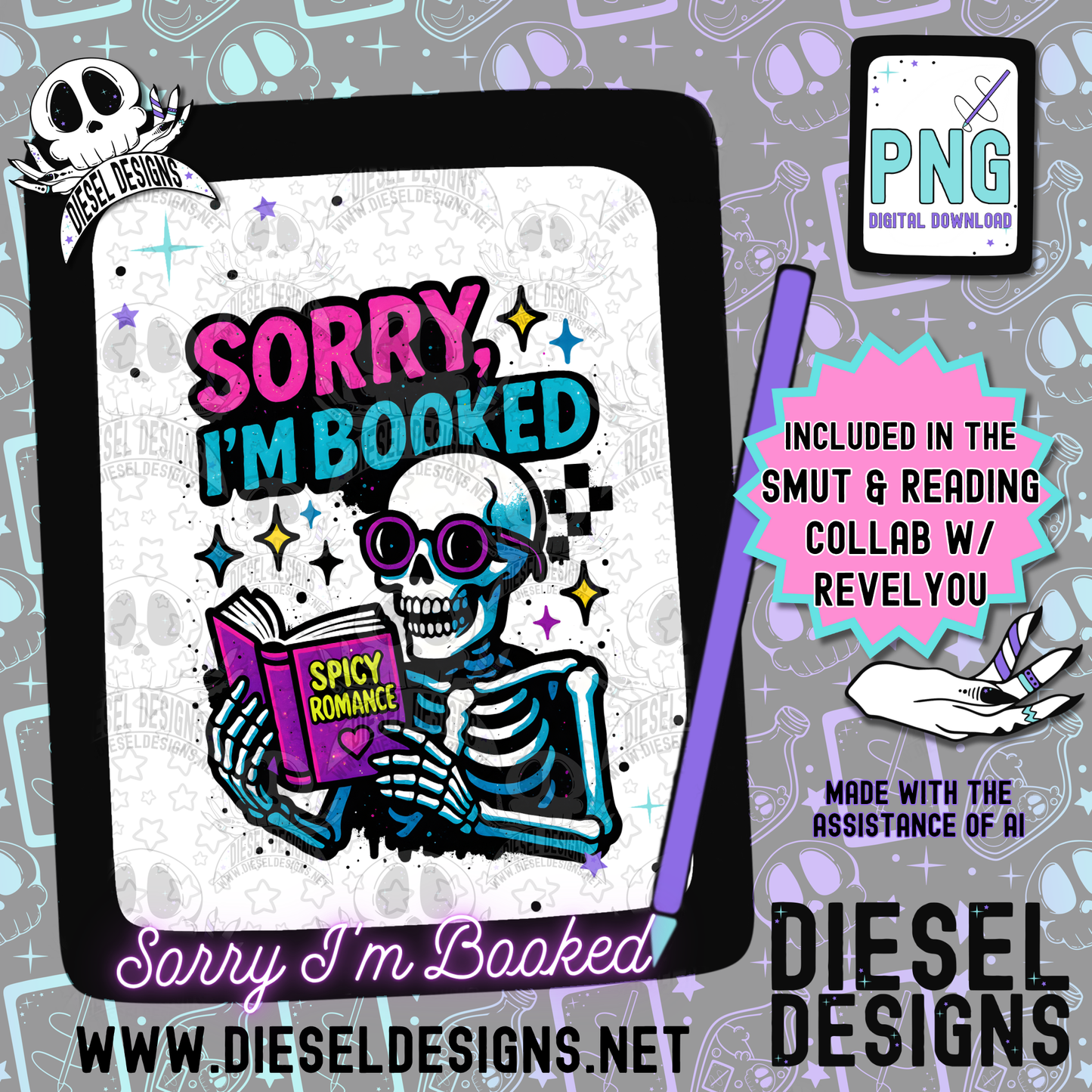 Smut And Reading Collab With RevelYou Design Co | 300 DPI | PNG | Tumbler Wraps | Libby Wraps | Collab | Digital File Only