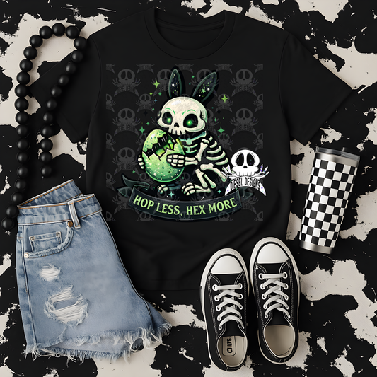 Hop Less, Hex More PNG  | 300 DPI | Transparent PNG | Digital File Only