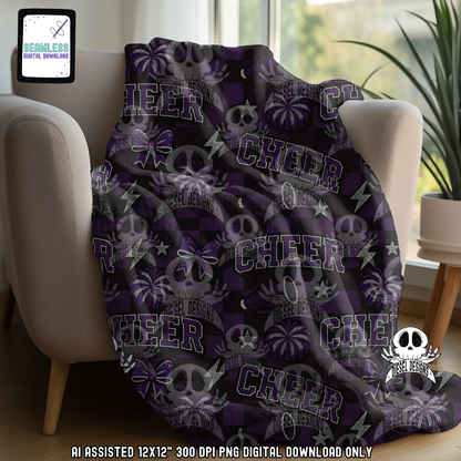 Cheer V4 Seamless | Seamless File | 300 DPI | 12" x 12" | Digital File only