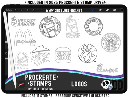 Logos | PROCREATE BRUSHES/STAMPS | Digital File Only