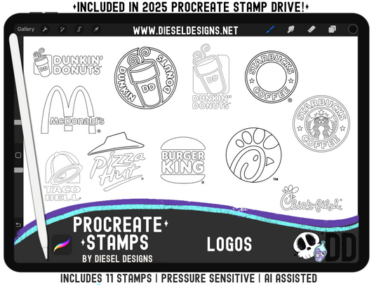 Logos | PROCREATE BRUSHES/STAMPS | Digital File Only