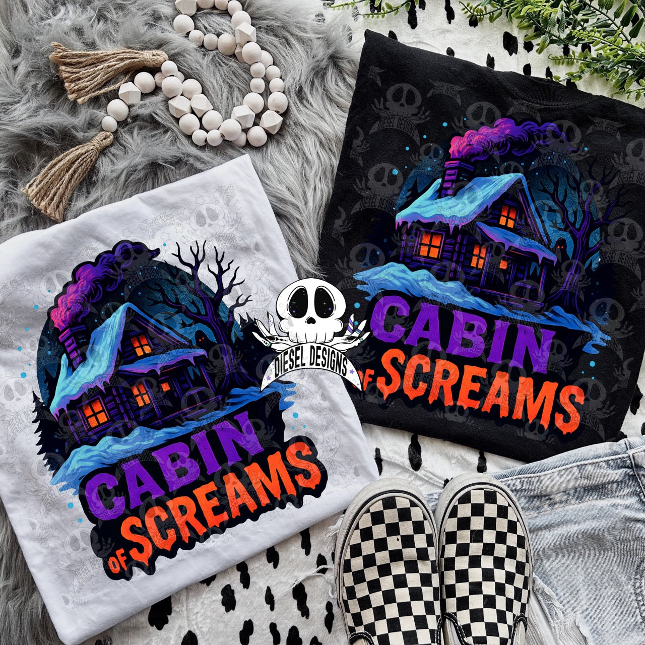 Cabin Of Screams V1 PNG  | 300 DPI | Transparent PNG | Digital File Only