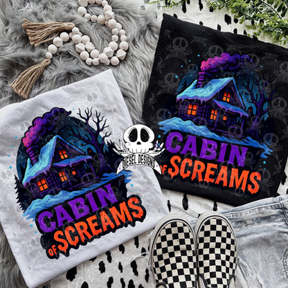 Cabin Of Screams V1 PNG  | 300 DPI | Transparent PNG | Digital File Only