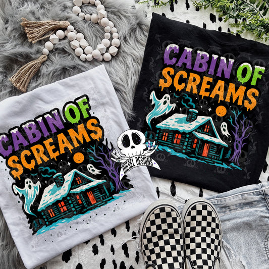 Cabin Of Screams V2 PNG  | 300 DPI | Transparent PNG | Digital File Only
