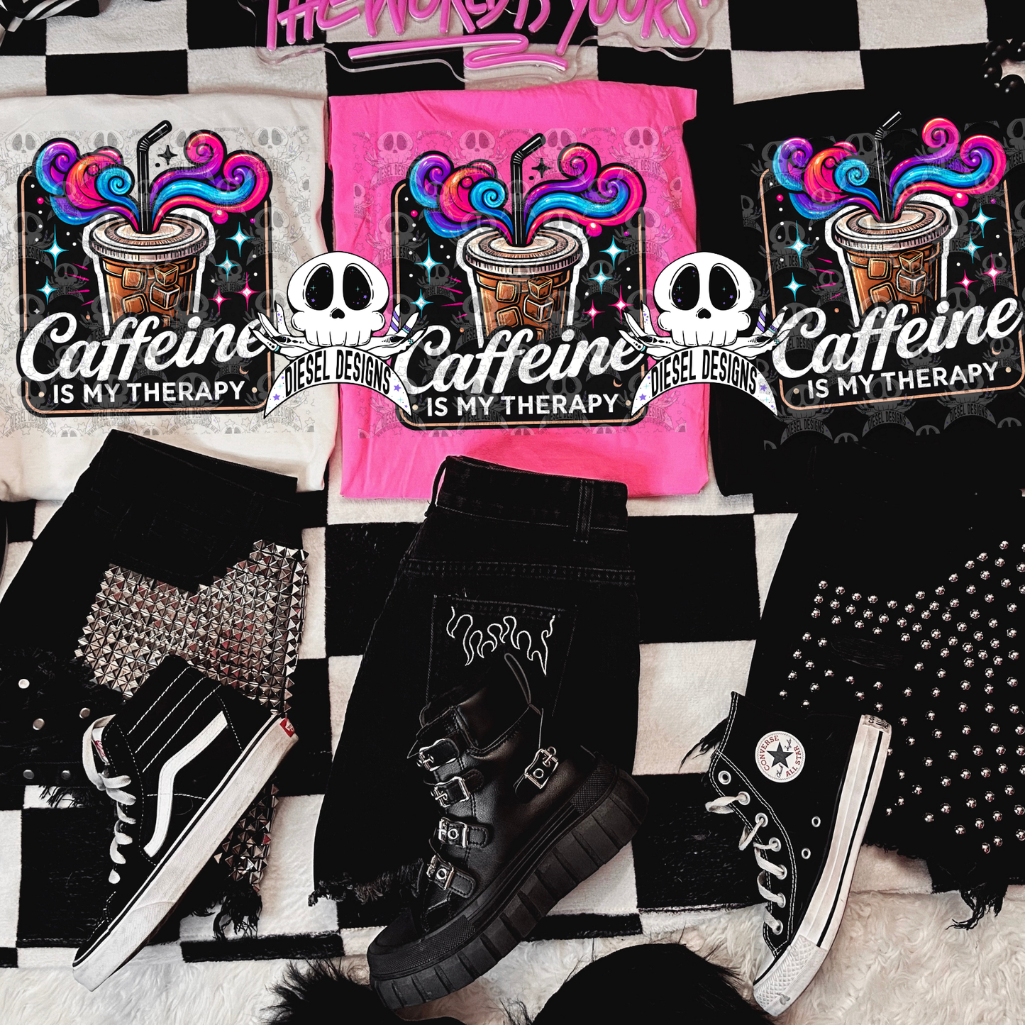 The Caffeinated Collab With RevelYou Designs | 300 DPI | PNG | Collab | Digital File Only