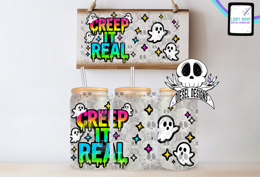 Creep It Real LIBBY WRAP | 300 DPI PNG | 16 oz Libby Wrap | Digital File Only