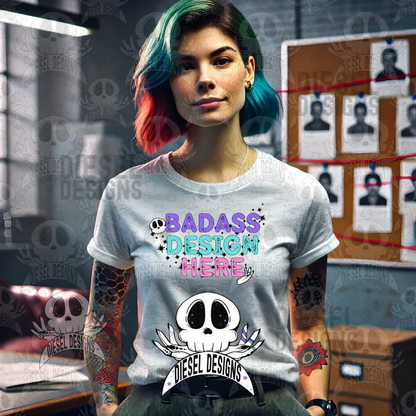 White Tshirt Crime Board Set of 3 Mock Ups | AI Assisted Mock UP | PNG |