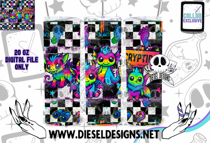 Kawaii Cryptids Collab With Emerald Ink|  Files | PNG | Collab | Seamless