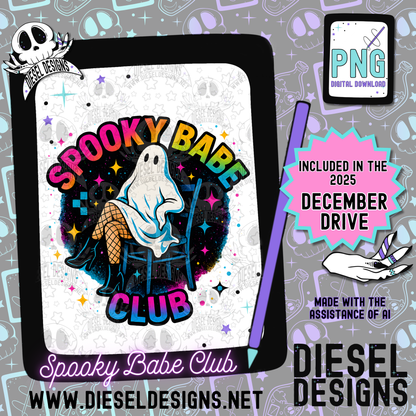 Spooky Babe PNG  | 300 DPI | Transparent PNG | Digital File Only