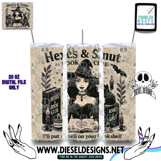 Hexes and Smut Tumbler | 20oz. Tumbler Wrap | 300 DPI | Digital File Only