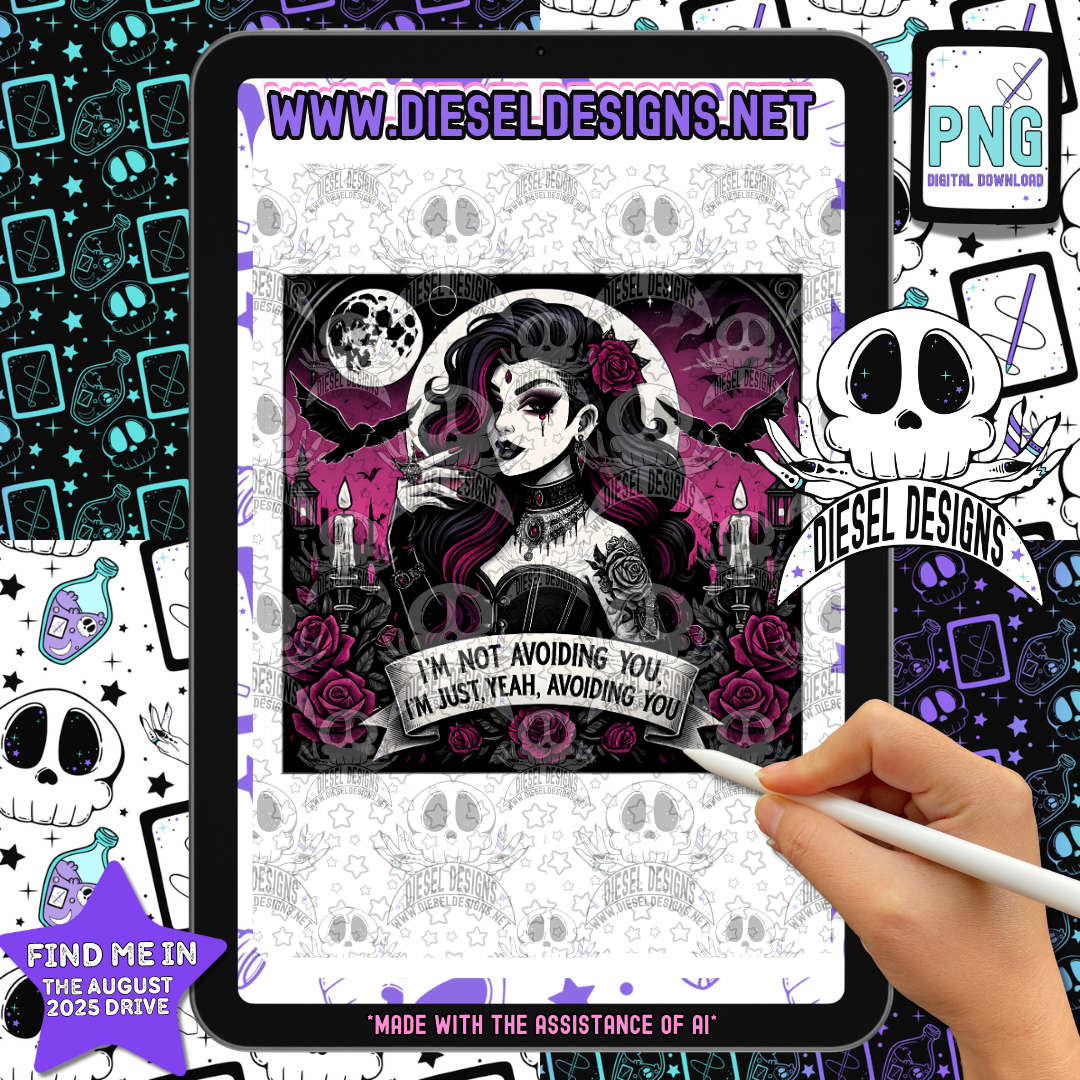 Im Not Avoiding You PNG  | 300 DPI | Transparent PNG | Digital File Only