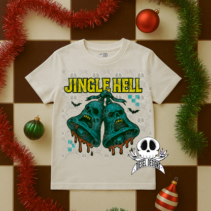Jingle Hell PNG  | 300 DPI | Transparent PNG | Digital File Only