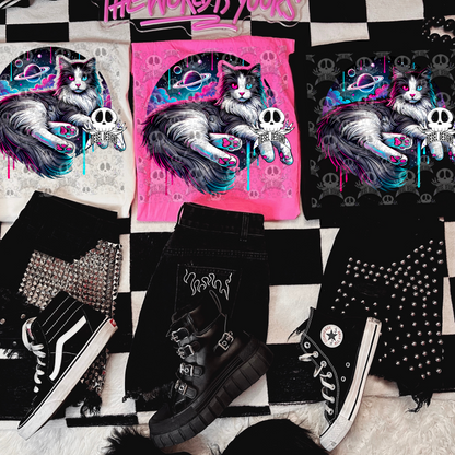 Galaxy Compfy Cat V1 PNG  | 300 DPI | Transparent PNG | Digital File Only