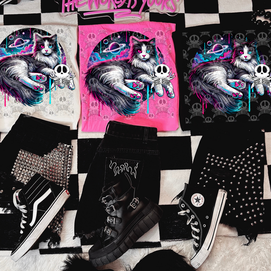 Galaxy Compfy Cat V1 PNG  | 300 DPI | Transparent PNG | Digital File Only