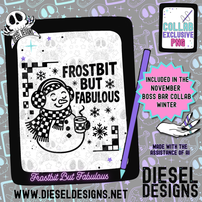Winter The Boss Bar Collab | 300 DPI | PNG | Seamless | Tumbler Wraps | Collab | Digital File Only