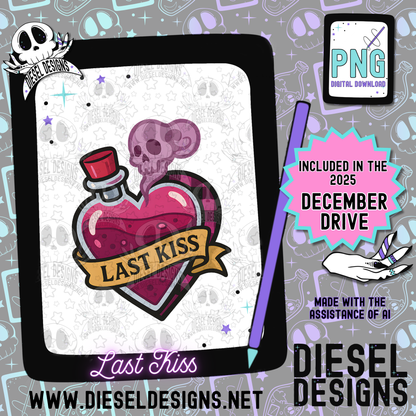 Last Kiss PNG  | 300 DPI | Transparent PNG | Digital File Only