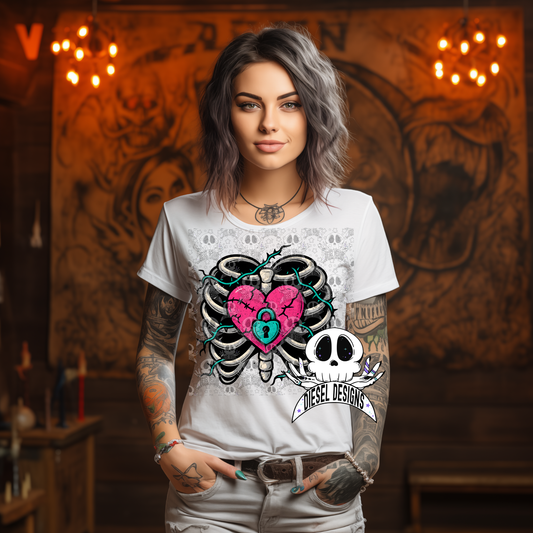 Locked Heart PNG  | 300 DPI | Transparent PNG | Digital File Only