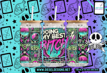 Doing My Best LIBBY WRAP | 300 DPI PNG | 16 oz Libby Wrap | Digital File Only