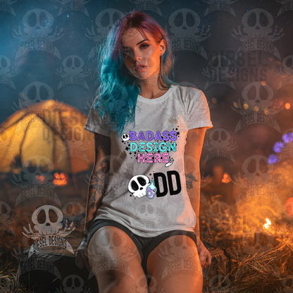 White T-shirt Camping In The Pumpkin Patch Mock Up Bundle | AI Assisted Mock UP | PNG | Bundle