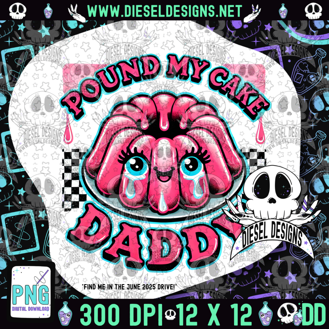 Pound My Cake PNG  | 300 DPI | Transparent PNG | Digital File Only